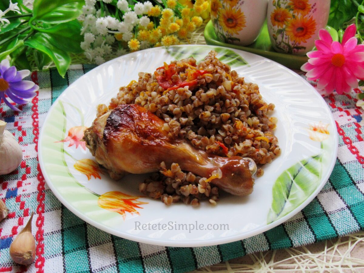 Куриные ножки с гречкой фото