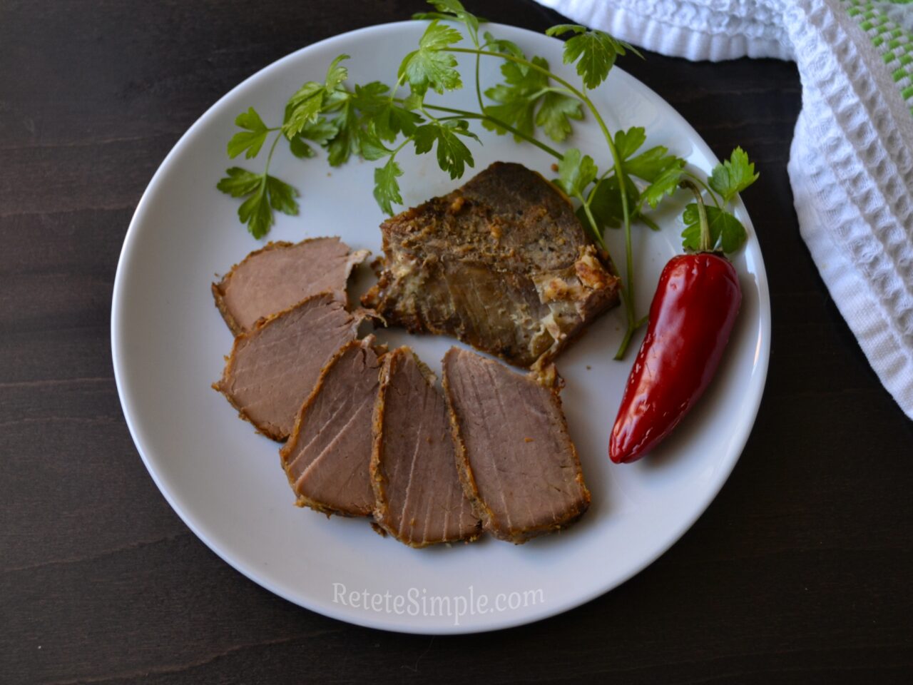 Говядина маринованная в горчичном соусе фото